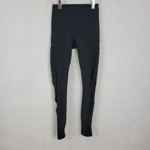 Powerhold by Fabletics Womens Leggings Size XXS Black See Through Mesh‎ Trim thumbnail 2