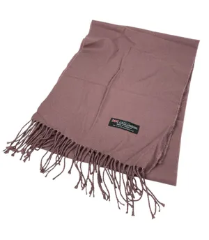 Women's 100% Cashmere Pink Fringe Hem Winter Snow Shawl Wrap Neck Scarf OS thumbnail 1