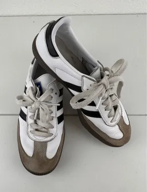 Adidas Samba Classic Retro Leather Sneakers Shoes Womens Size 5‎ Streetwear thumbnail 1