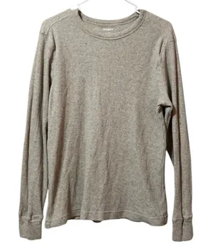 Old Navy Waffle Knit Thermal Tee Shirt Soft Washed Long Sleeve Women‎ Size Small thumbnail 1
