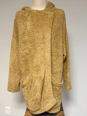Free People Warm Wishes Hooded Sweater Teddy Jacket Cardigan thumbnail 7