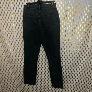 Abercrombie & Fitch black wash jeans the Slim straight ultra high rise jeans 27 thumbnail 3