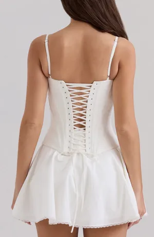 House of CB White Corset & Skirt Set thumbnail 4
