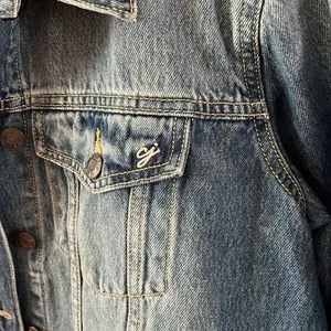 Carly Jean Los Angeles Fletcher Blue Jean Jacket Women’s XL thumbnail 4