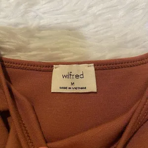 NEW Wilfred Trance Mini Dress in Mocha Sorbet Brown Size Medium thumbnail 9