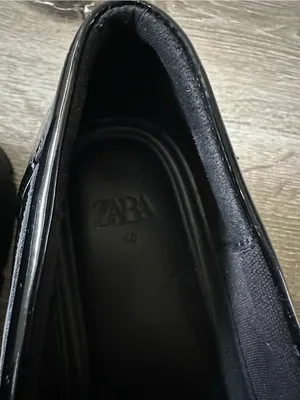 ZARA Women’s Black Patent Leather Chunky Loafers – Size US 9 / EU 40 thumbnail 4