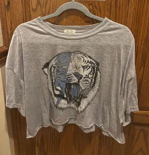 Cropped Boxy T Shirt Gray thumbnail 1