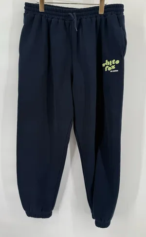 White fox navy blue joggers size xxl thumbnail 1
