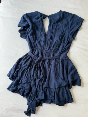 Altar'd State Blue Romper thumbnail 2