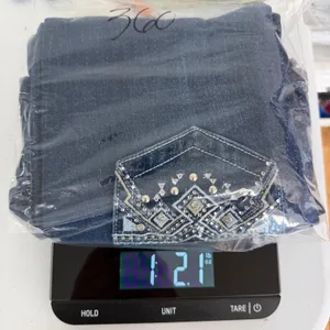 Gogo Jeans Y2k Gogo Womens Dark Wash Flare Leg‎ Embroidered Studded Denim Blue LowRise 7/28 thumbnail 13