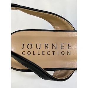 Journee Collection Womens Black & Pink Houndstooth Heels Sz 8 SKU 6376 thumbnail 8
