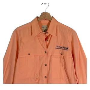 CC Filson Long Sleeve Button Up Shirt Size Medium Pink thumbnail 3