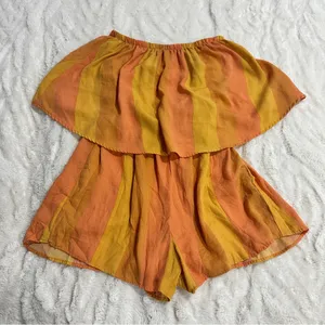 Show Me Your Mumu Thelma Strapless Resort Romper Sunkissed Stripe XS thumbnail 2