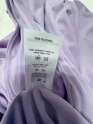 Lucy in the Sky- Rhinestone Strap Maxi Dress in Lilac -Size S- NEW Without Tags. thumbnail 12