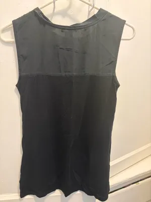 Vince Black Sleeveless Crewneck Tank Size S thumbnail 4