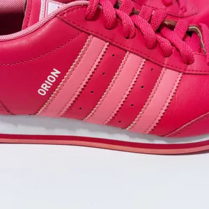 Adidas Orion Leather Low Top Sneakers Womens 8.5 Pink Barbie Colorful thumbnail 4