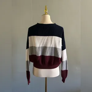 Ambiance Apparel Multicolor Crew Neck Knit Sweater | Size: M thumbnail 2
