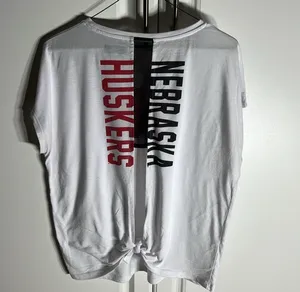 5th & Ocean Stylish white t-shirt featuring bold red lettering. Perfect for casual outings. Nebraska shirt size medium thumbnail 4