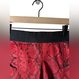 Lululemon What The Sport Shorts 4 Ziggy Snake Red Tide Cranberry‎ thumbnail 6