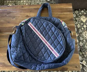 Cinda B Quilted Tennis Tote Blue thumbnail 1