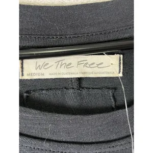 Free People Arden Tee Black Oversized Long Sleeve Tunic Tee Size Medium New thumbnail 5