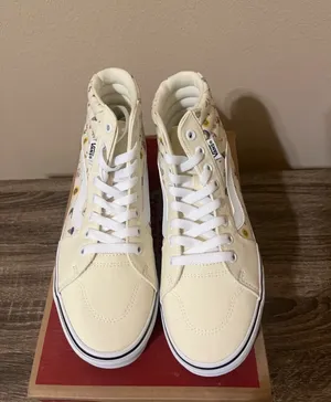 Vans Cream Floral Hi Top Sneakers 8 thumbnail 5