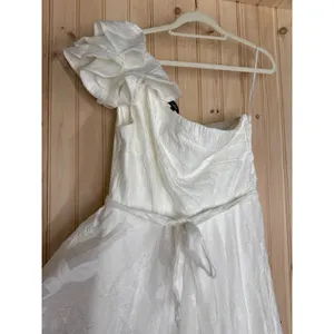 NWT Lulus Sweet Definition White Burnout Ruffled One-Shoulder Midi Dress Size XL thumbnail 5