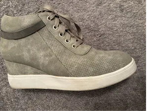 Journee Collection Women's High-Top Sneakers in Light Gray Size 11 thumbnail 5