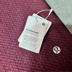 Lululemon All Ease Winter Scarf Heathered Cassis & Black NWT thumbnail 6