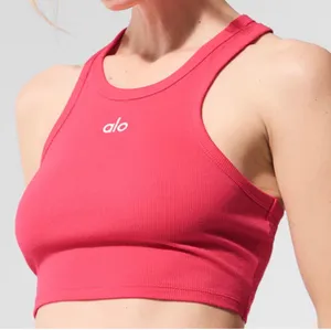 Alo Yoga Apsire Tank Candy Red/White XS thumbnail 1