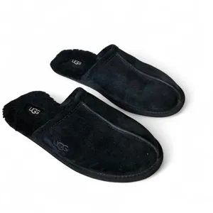UGG Women’s Black Suede Open-Back Slippers Size 9 thumbnail 6