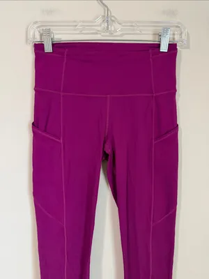 Lululemon Fast and Free High-Rise Tight Leggings Pockets Nulu‎ Sz 4 thumbnail 2