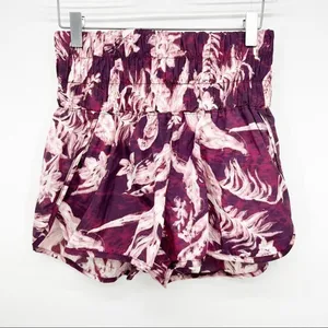 NEW Free People Movement The‎ Way Home Tropical Print Running Shorts Women's XS thumbnail 2