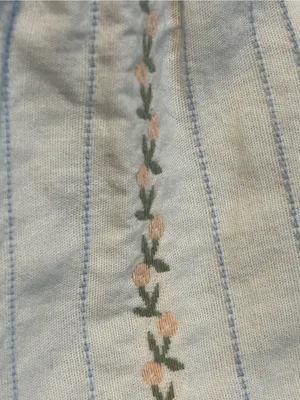 Miss Patina 100% Cotton Embroidered Smocked Off Shoulder Dress Size Small thumbnail 10