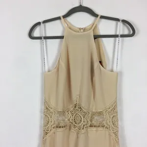 NWT Jarlo London ASOS Cream Aden Maxi Dress Lace Insert Waist Size XS/8 thumbnail 5