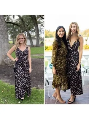 Self Portrait Twisted Ruffle Floral Jacquard Dress 10 Maxi Satin Twill Slit thumbnail 15