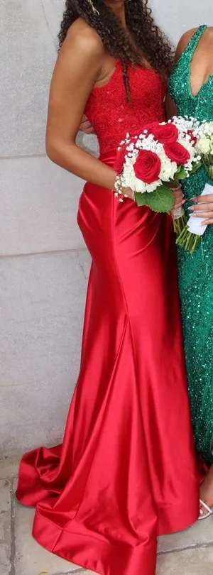 Sherri Hill Red Prom Dress thumbnail 2