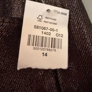 Old Navy High Rise OG Loose Metallic Jeans‎ Women's 14 Bronze Holiday Glam Party thumbnail 7