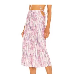 Michael Costello x REVOLVE Cleo Midi Skirt‎ in Purple Pink thumbnail 5