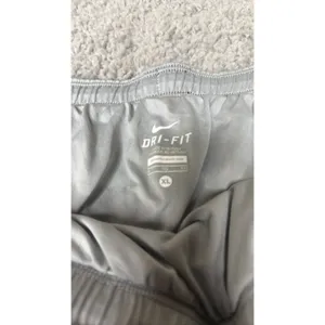 Nike Dri-FIT Womens XL Navy Blue Green Mesh Running Athletic Shorts thumbnail 2