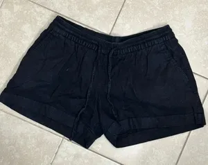 Old navy Women black Casual Elastic Waist‎ Shorts size M thumbnail 1
