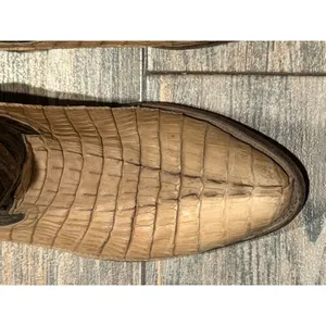 Correcaminos Caiman Belly Exotic Leather Western Cowboy Boots Tan Brown MEX 27.5 thumbnail 11