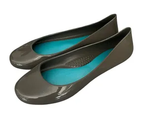 Oka b Taylor Jelly Ballet Flats Size US 7 EU 37 Slip-On Shoes Taupe Gray thumbnail 1