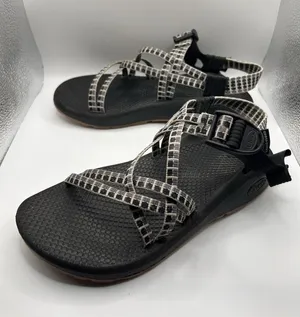 Chaco Z Cloud X Sandals Womens 6 Black White Pixel Grid Strappy Athletic Hiking thumbnail 1