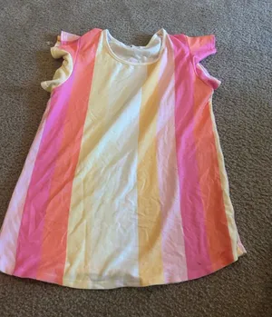 Woman colorful top Shirt Size Large. thumbnail 1
