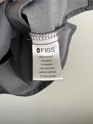 Figs Casma Three-Pocket Scrub Top Size Small Gray PO 1569 Style FW1100 thumbnail 5