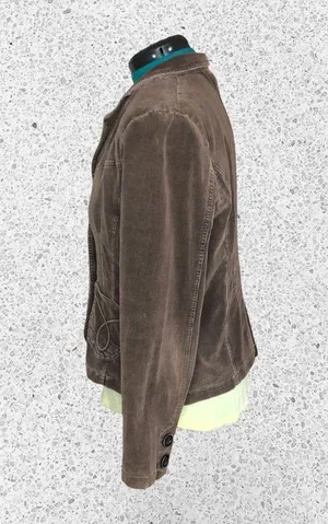 Ambition Brown Corduroy Blazer Size L thumbnail 4