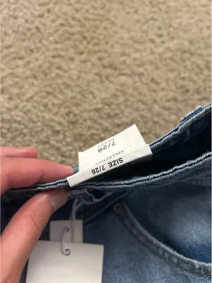 E255 7/28 baggy ymi pants jeans wide Blue Size undefined thumbnail 4