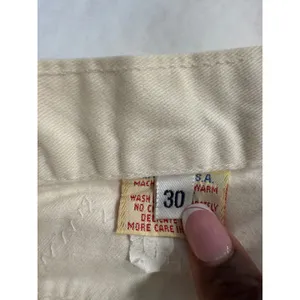 Vintage‎ Mickey Mouse White Jean Shorts Patches Hearts Disneycore Youth thumbnail 9