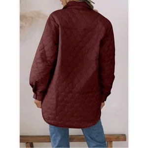 Evaless Jacket Women's Small Lightweight Quilted Puffer Coat Dark Red Cozy NEW thumbnail 3